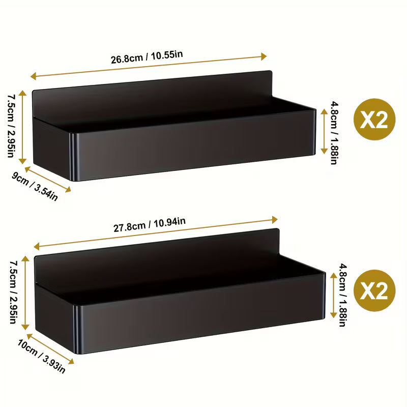 Wall-Mounted Spice Rack - Kitchen Organizer.