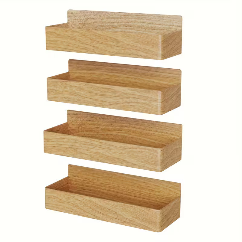 Wall-Mounted Spice Rack - Kitchen Organizer.