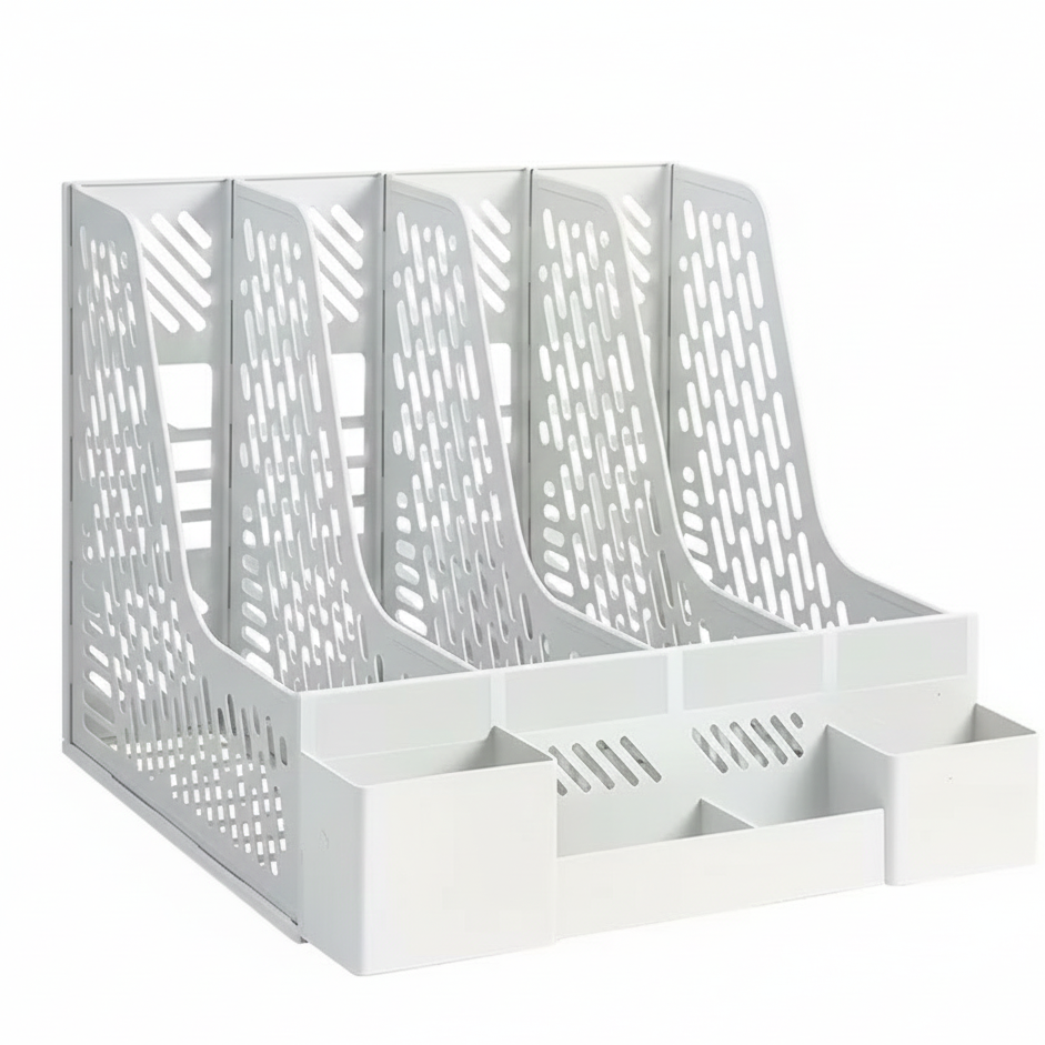 Desktop File Organizer - Multi-Compartment Document Holder.