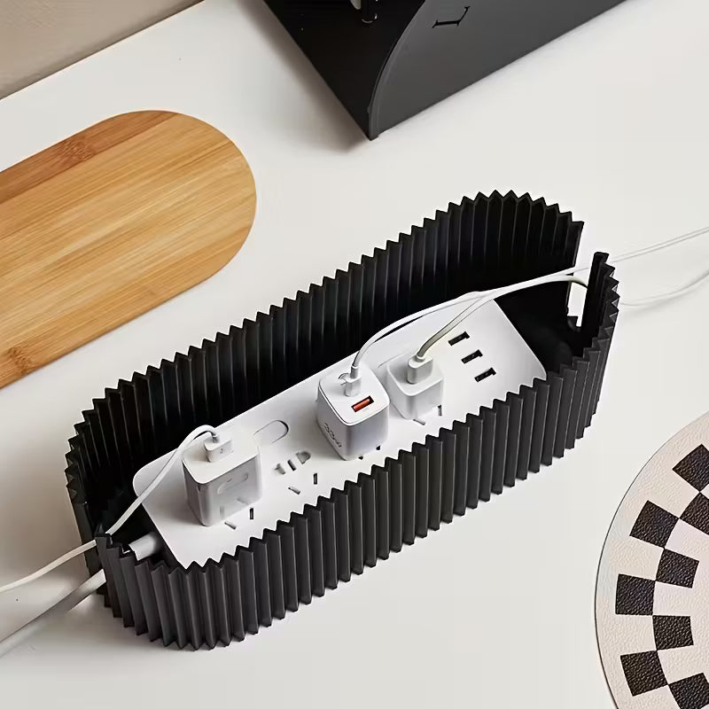 Cable Management Box - Desk Cord Organizer.