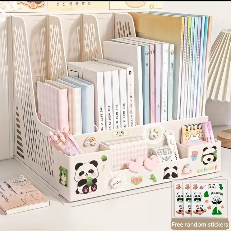 Desktop File Organizer - Multi-Compartment Document Holder.